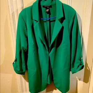 Green Ashley Stewart blazer